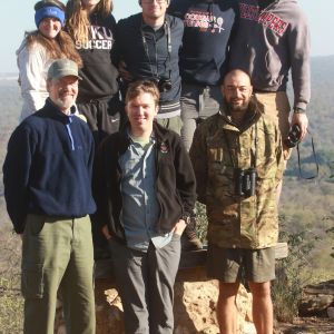 West Kentucky University group with Brendan Pienaar, 2016, Ngala Camp